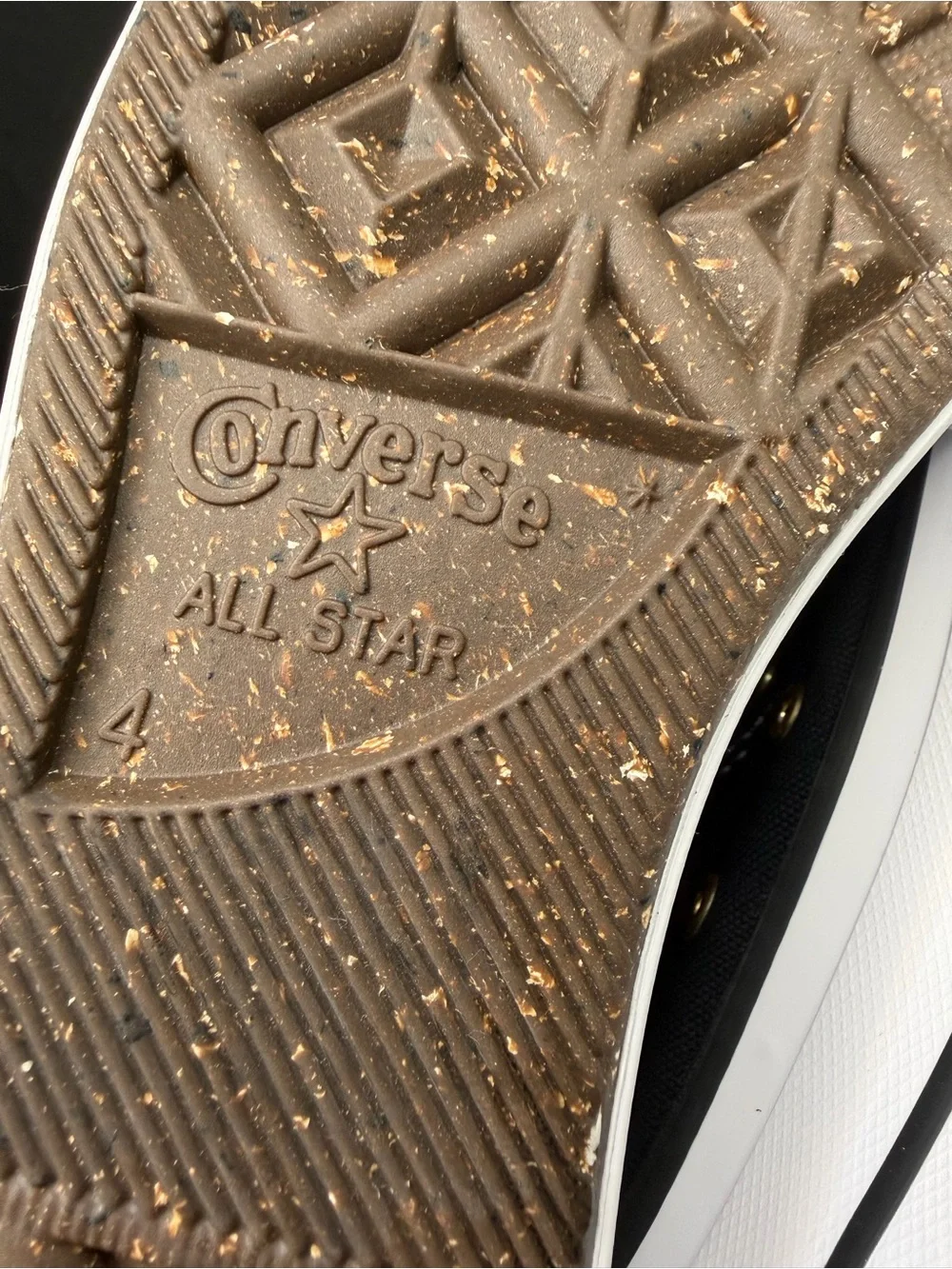 Converse- All Star, Womens-Black High-Top Sneakers/White Laces-Size:6 - Picture 6 of 7